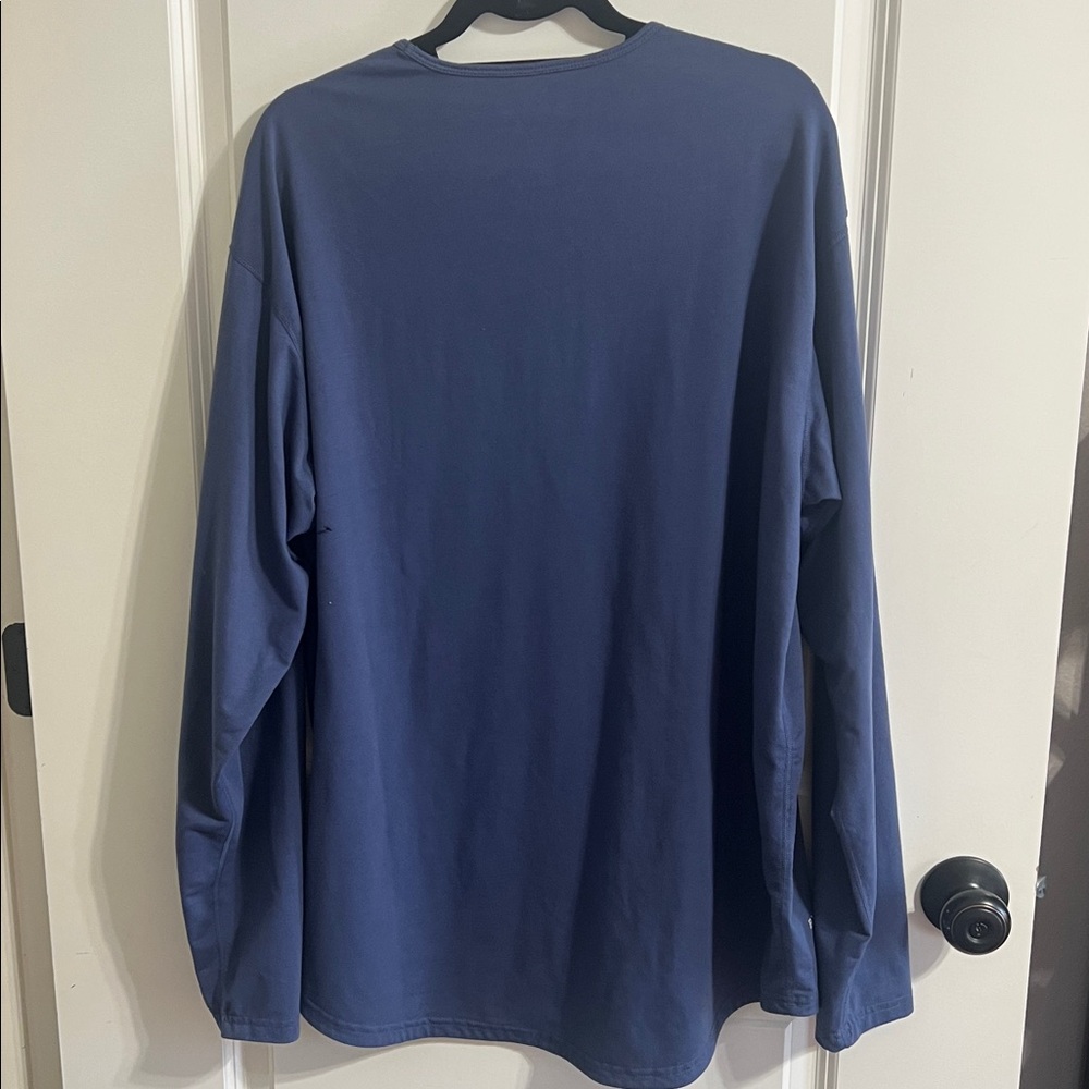BYLT Premium Basics Drop Cut L/S Shirt Luxe Blue XXL - Picture 7 of 7